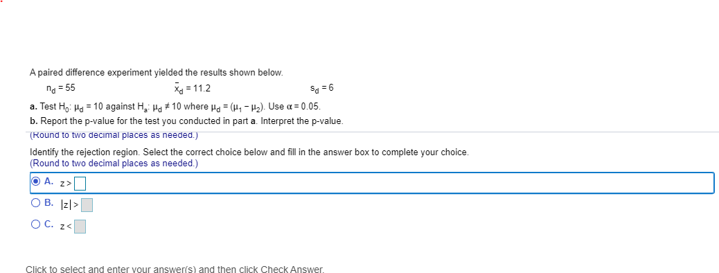 Solved no 55 Sa = 6 A paired difference experiment yielded | Chegg.com