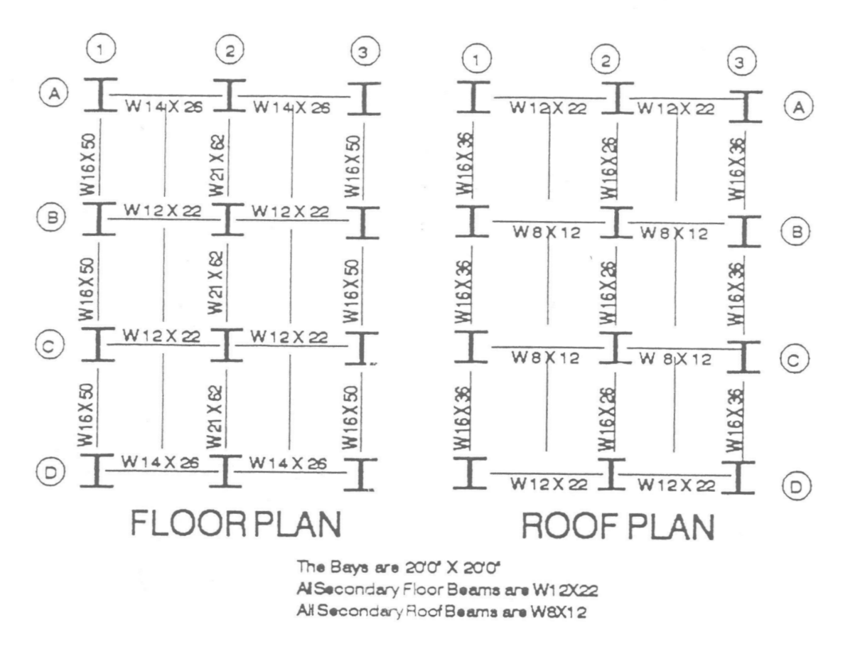 Using the column schedule and the framing plans, | Chegg.com