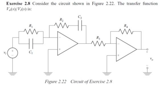 Solved Exercise 2.8 Consider the circuit shown in Figure | Chegg.com