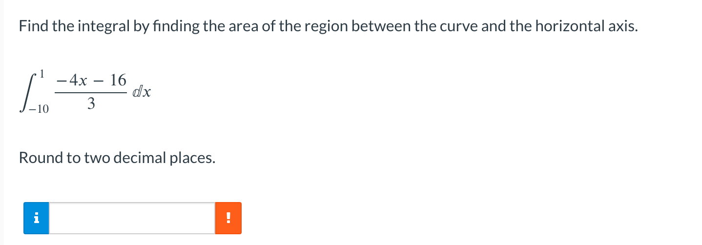 Solved Find the integral by finding the area of the region | Chegg.com