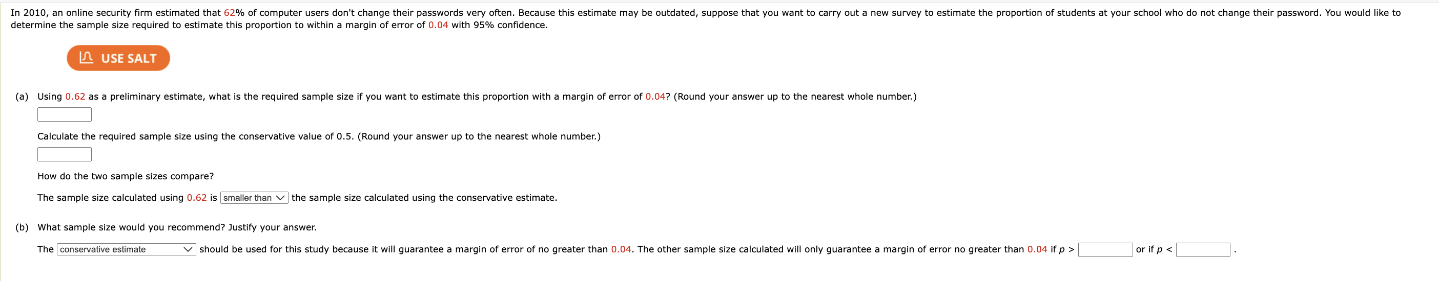 Solved Determine The Sample Size Required To Estimate This | Chegg.com