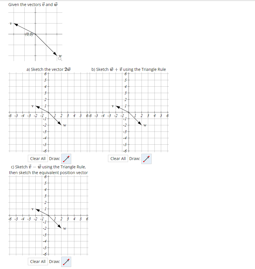 Solved Given the vectors ū and ū V 40,01 a) Sketch the | Chegg.com