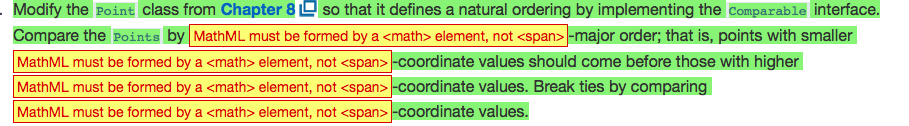 Modify the point class from Chapter 8 so that it defines a natural ordering by implementing the Comparable interface. Compare