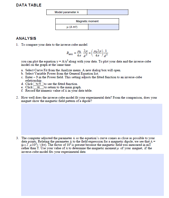 Solved The Field of a Permanent 6 4