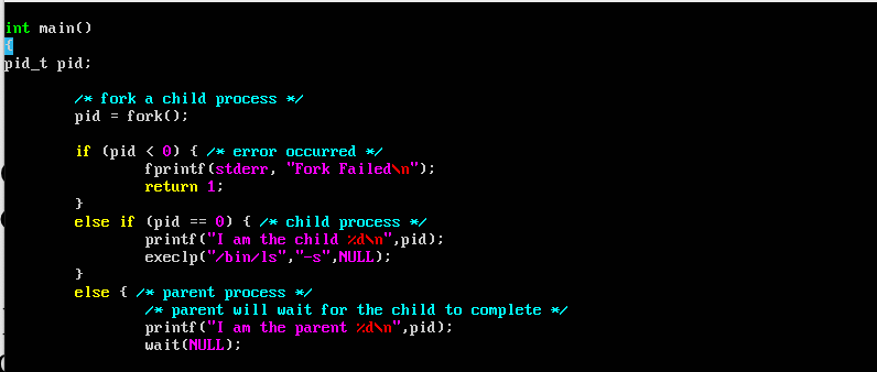 Solved int main() pid_t pid; /* fork a child process * pid = | Chegg.com