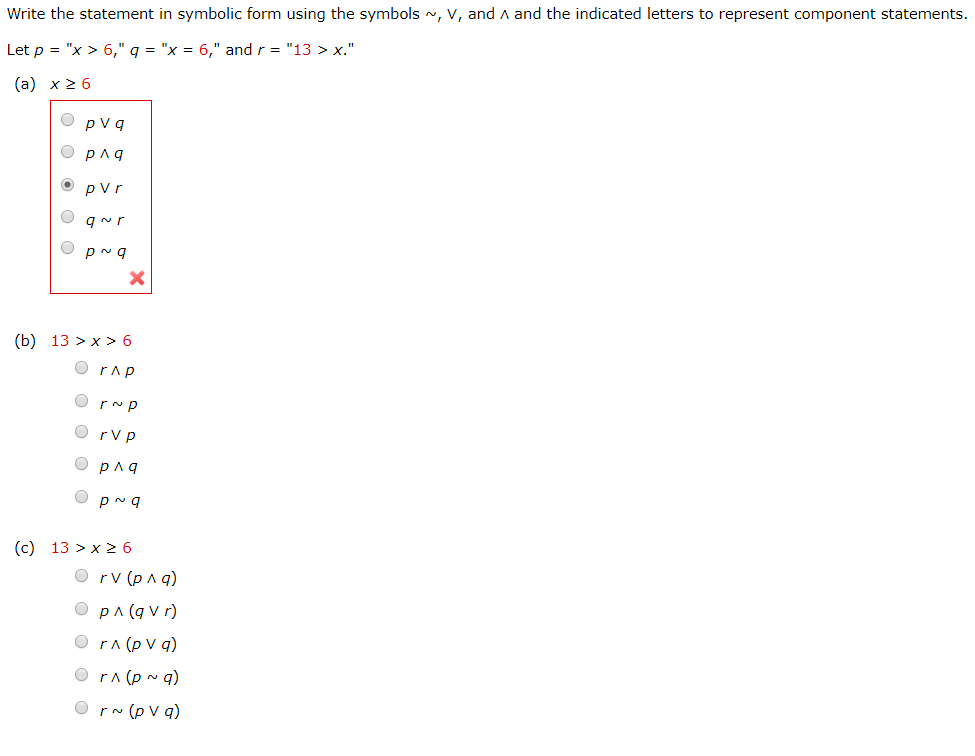 Solved Write The Statement In Symbolic Form Using The Sym Chegg Com