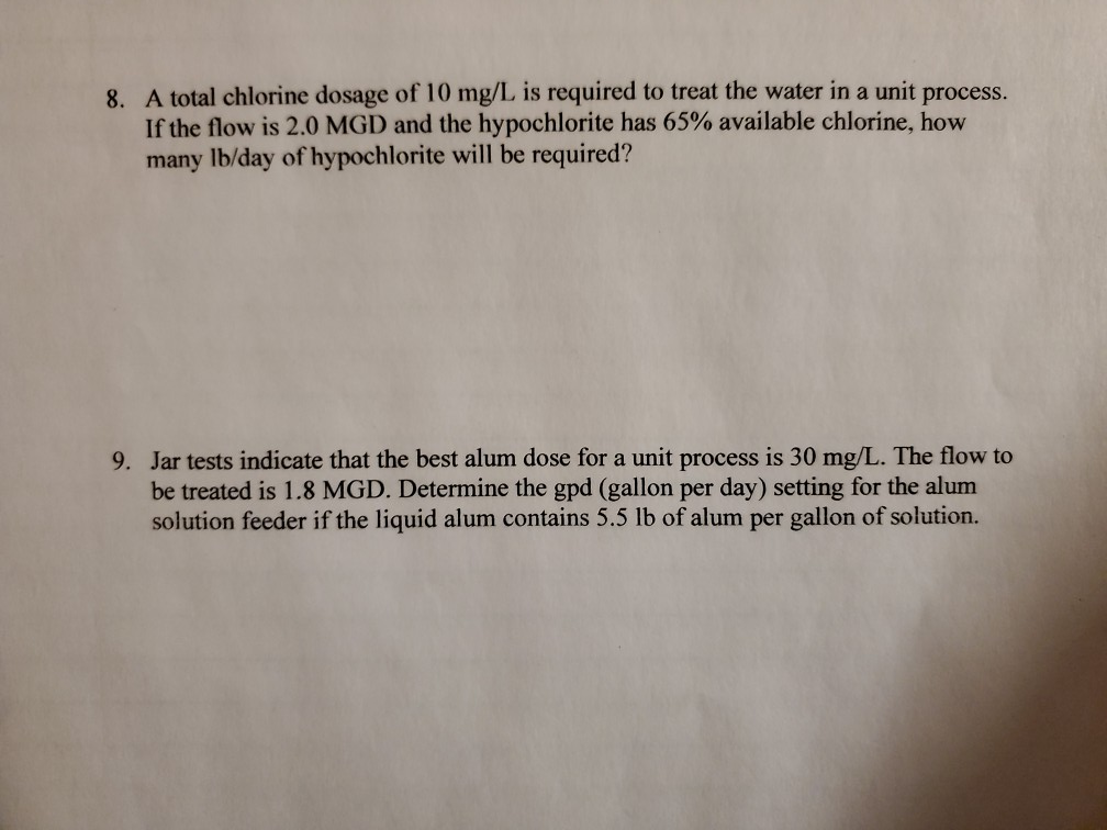 Chlorine Dosage Formula Mg/L at Morris Brown blog