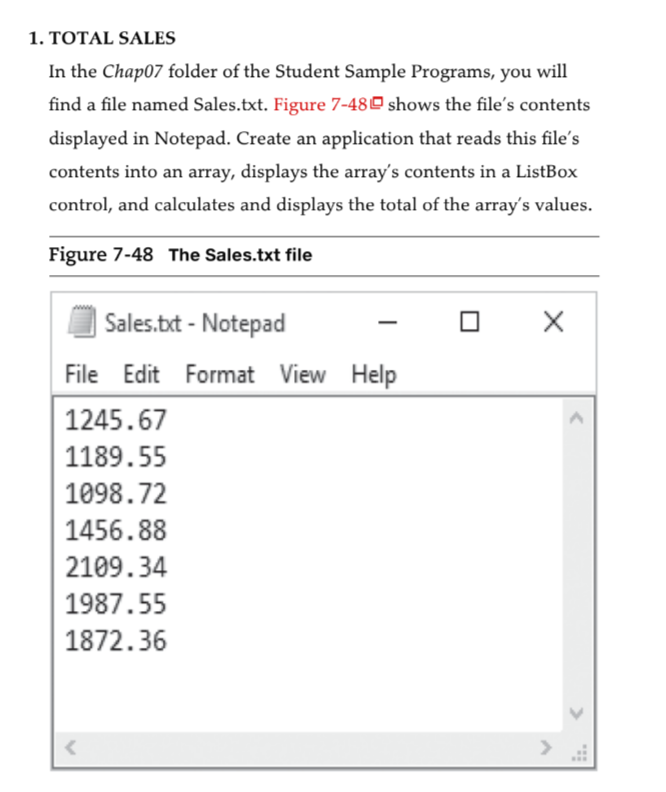 Solved Programming C# ONLY PLS USE VISUAL STUDIO with | Chegg.com