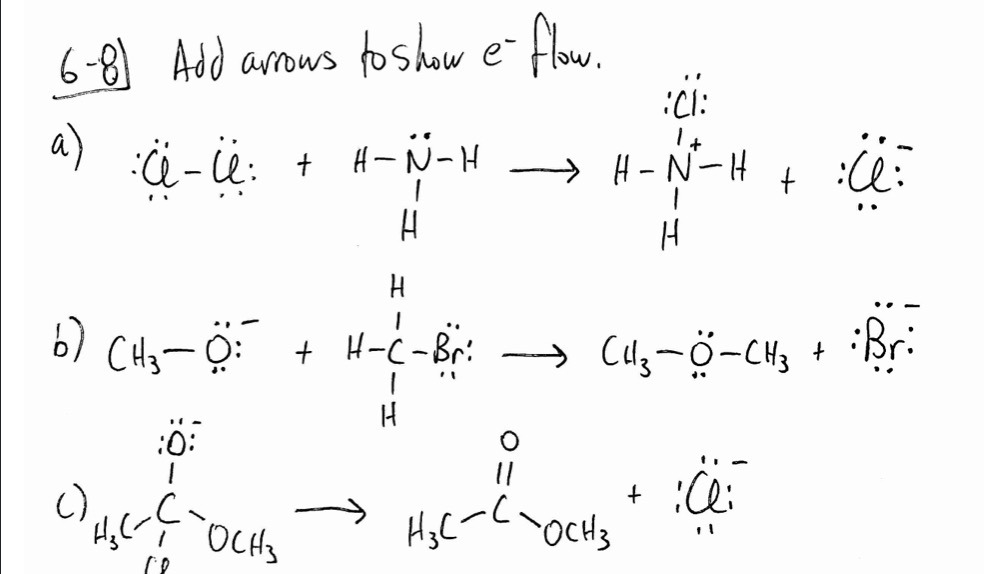 Solved 6 8 Add Arrows To Show E Flow A U 4 Th H Chegg Com