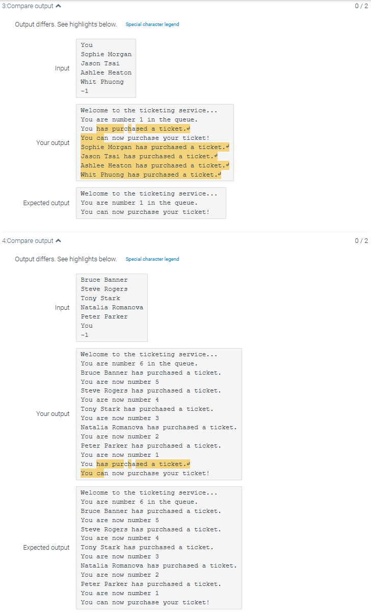 Solved 19.14 LAB: Ticketing service (queue)Given main(), | Chegg.com