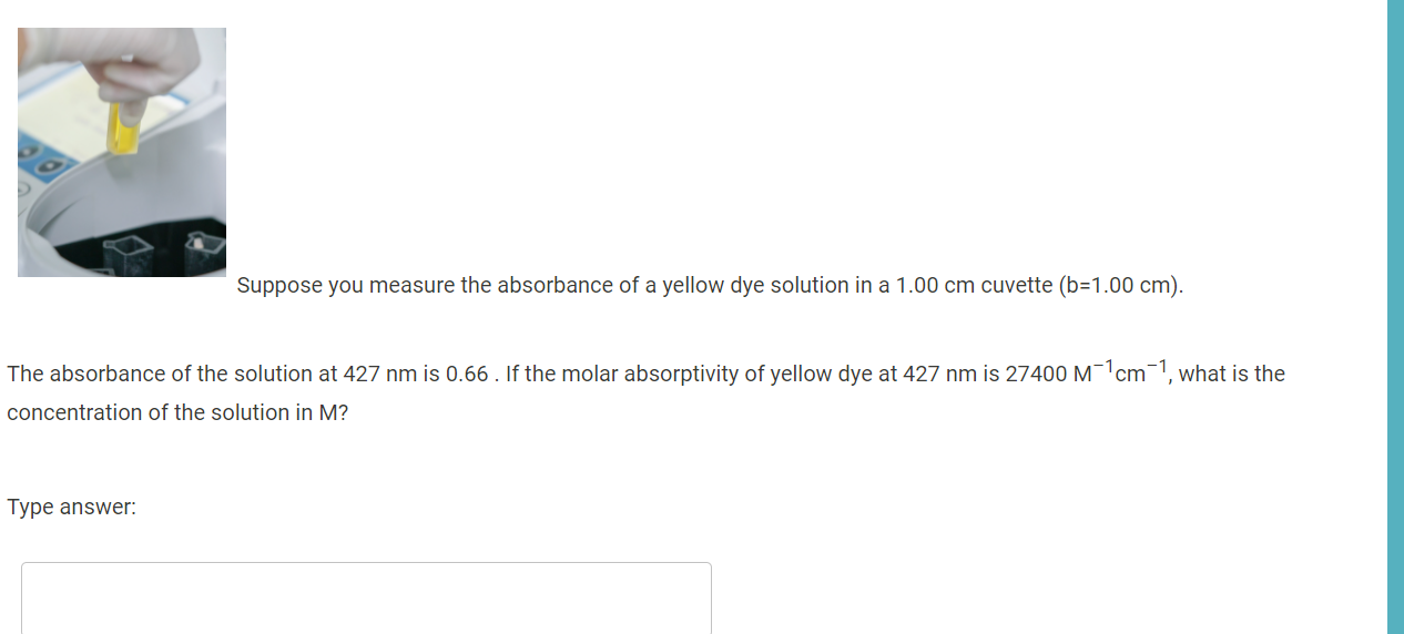 solved-suppose-you-measure-the-absorbance-of-a-yellow-dye-chegg