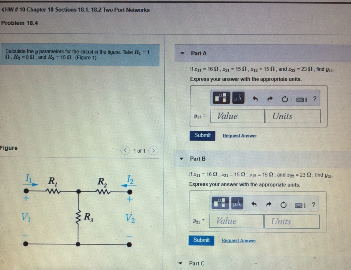 Solved CM, # 10 Chapter 18 Sections 18.1, 18.2 Two Port | Chegg.com