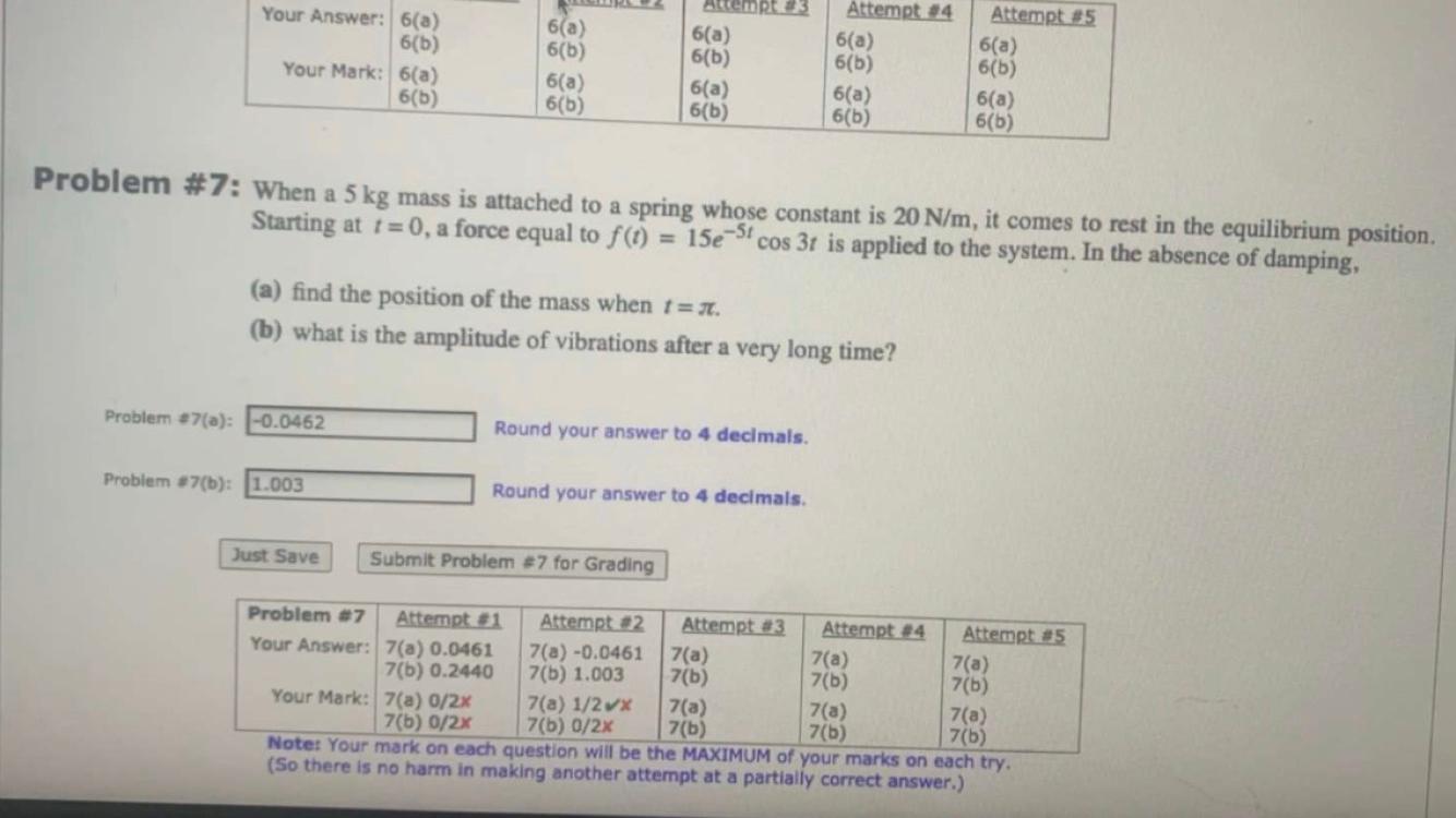 Solved Your Answer: 6(a) 6(b) Your Mark: 6(a) 6(b) 6(a) 6(6) | Chegg.com