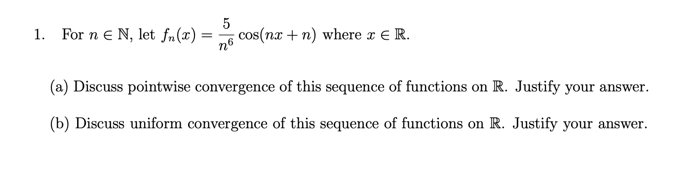 Solved REAL ANALYSIS! Please do all work and show an | Chegg.com