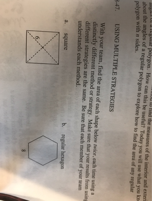 Solved IDuIOd to find the measures of the interior and | Chegg.com