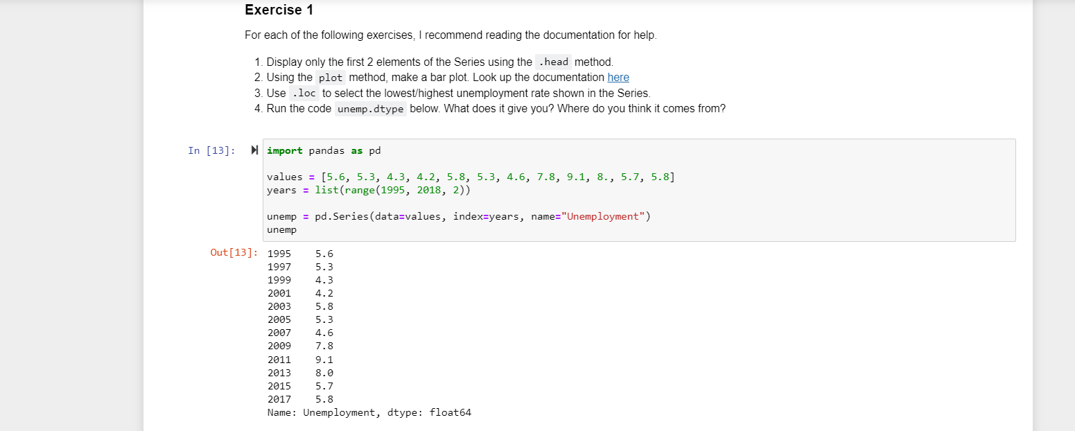 Solved Exercise 1 For each of the following exercises, I | Chegg.com