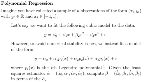 Polynomial Regression Imagine You Have Collected A Chegg Com