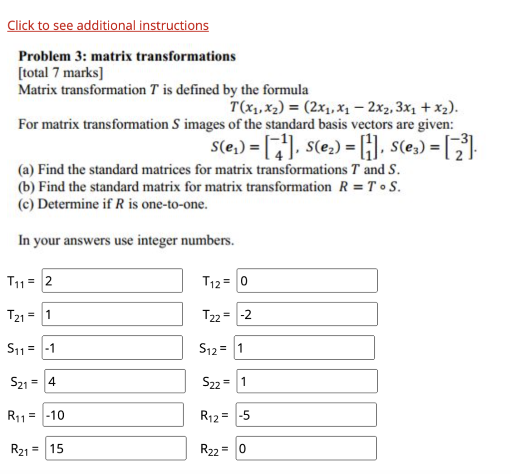 Solved Click to see additional instructions Problem 3: | Chegg.com
