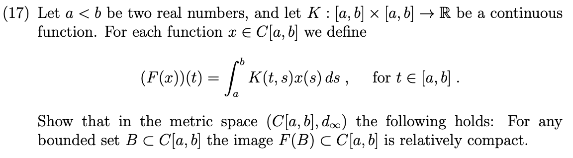 Solved (17) Let A