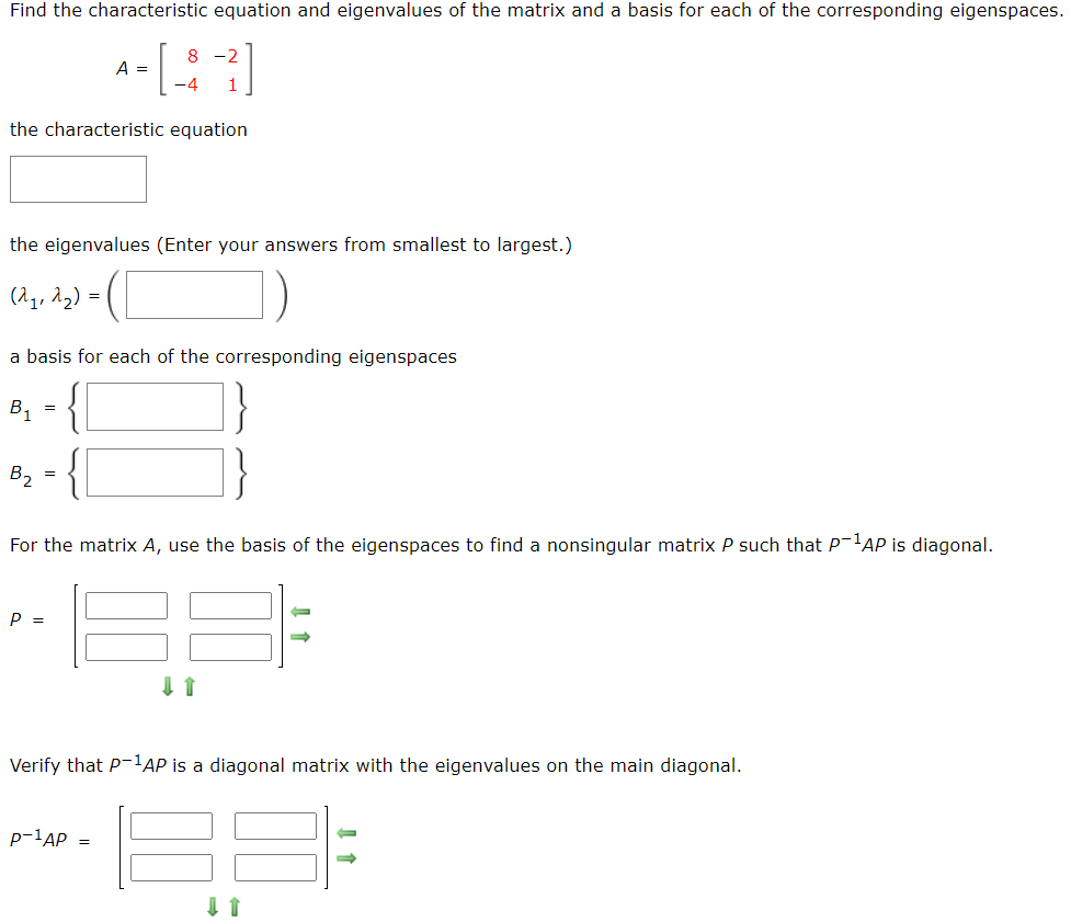 Solved Find the characteristic equation and eigenvalues of | Chegg.com