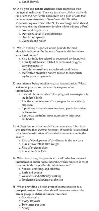 Solved 23. A client is being administered heparin IV and has | Chegg.com