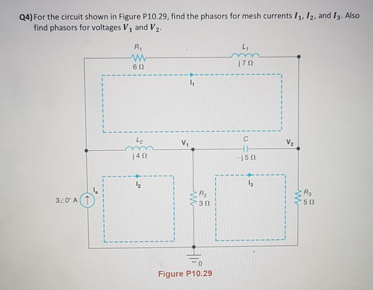 Solved Q4) For the circuit shown in Figure P10.29, find the | Chegg.com