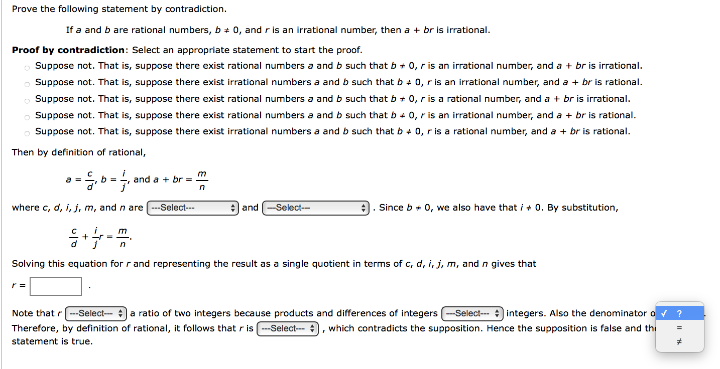 Solved Prove The Following Statement By Contradiction. If A | Chegg.com