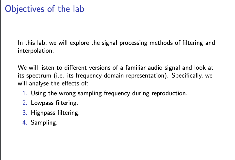 Solved We have learnt three types of filters lowpass,
