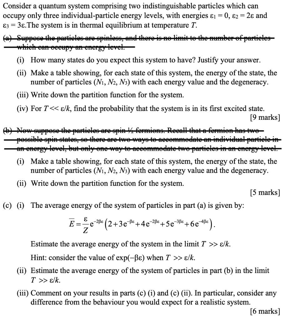 Solved Consider a quantum system comprising two | Chegg.com
