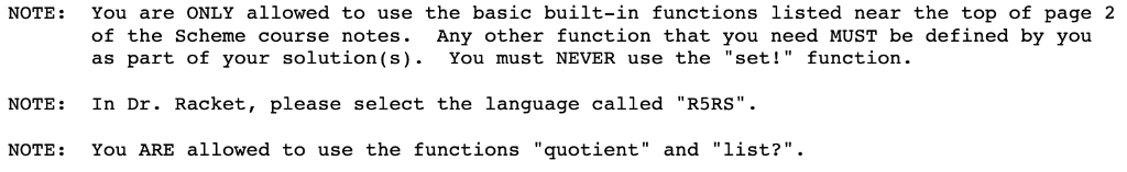 NOTE: You are ONLY allowed to use the basic built-in | Chegg.com