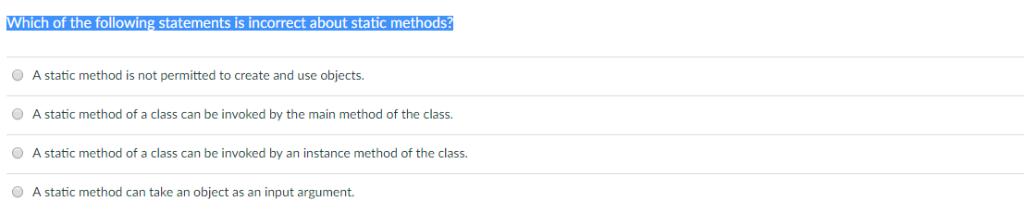 Solved Which of the following statements is incorrect about | Chegg.com