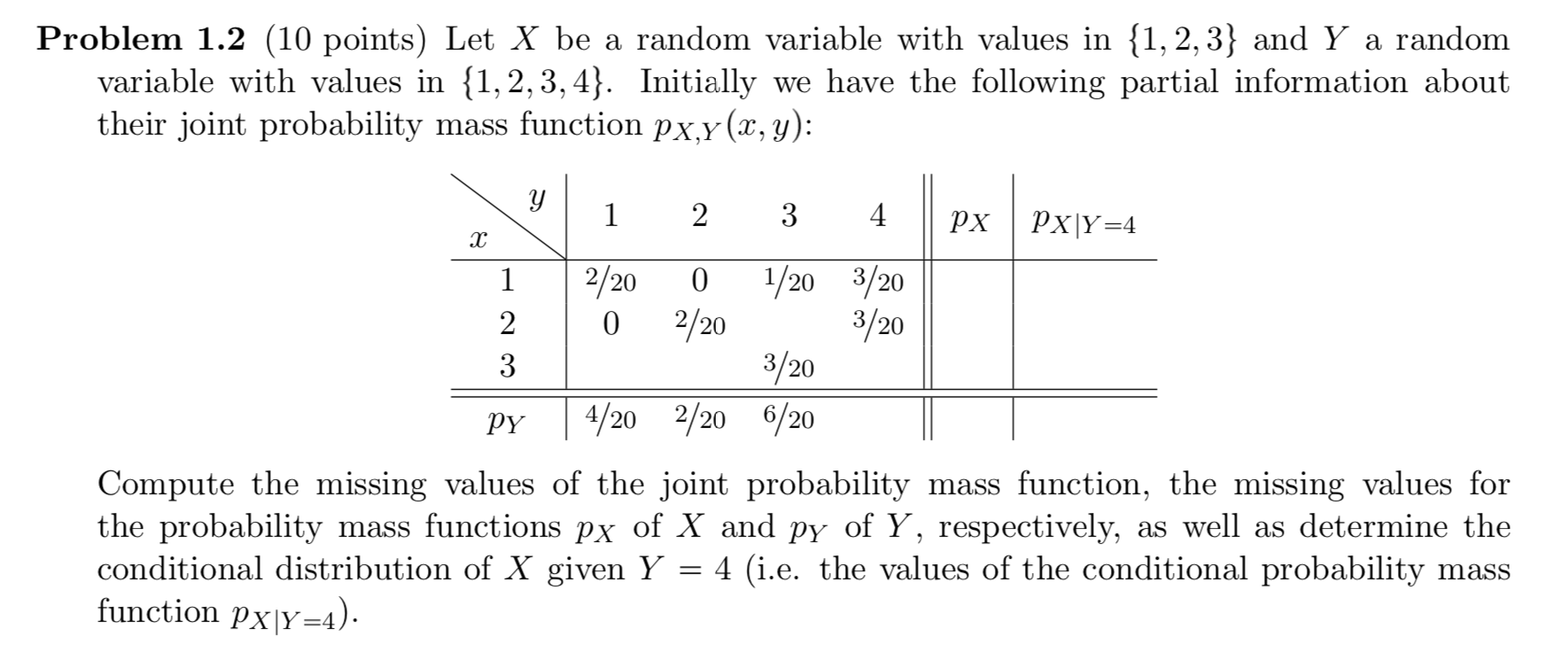 Solved Problem 1.2 (10 points) Let X be a random variable | Chegg.com