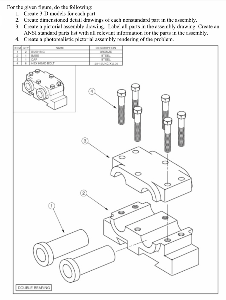 For the given figure, do the following: 1. Create 3-D | Chegg.com