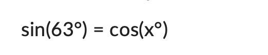 Solved sec(28∘)=csc(x∘)cot(24∘)=tan(x∘)sin(63∘)=cos(x∘) | Chegg.com