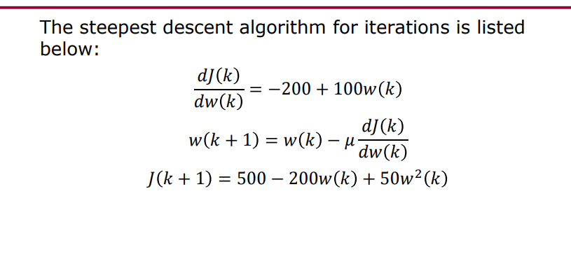 Solved Steepest Descent Algorithm (1) 1. [20] Given a