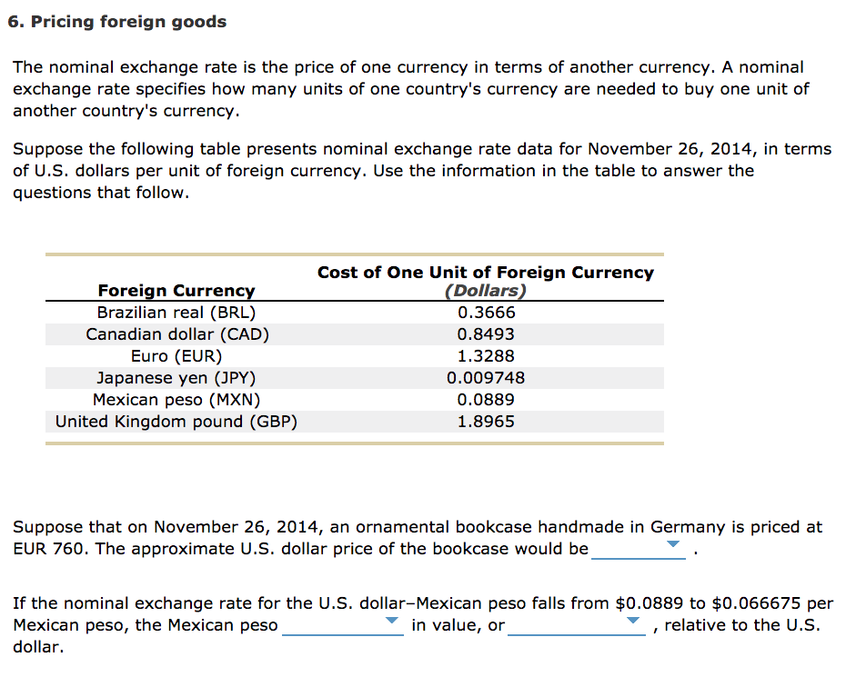 solved-6-pricing-foreign-goods-the-nominal-exchange-rate-is-chegg