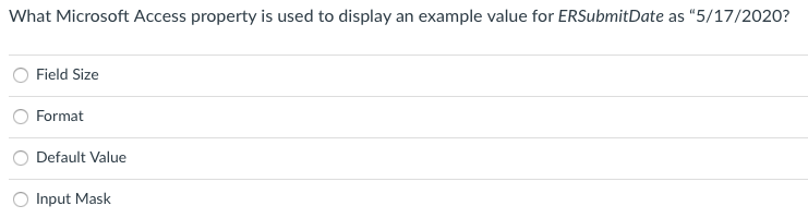 Solved What is the most appropriate Access data type for the | Chegg.com