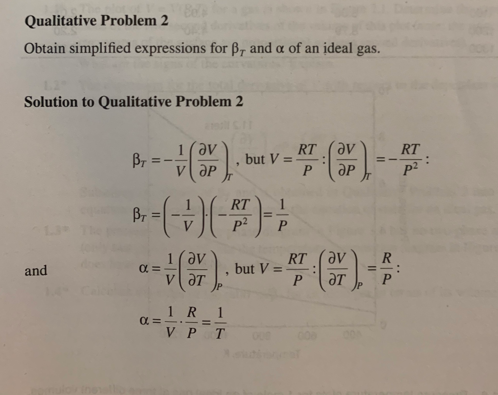 Solved The Expression For The Total Derivative Of V With Chegg Com