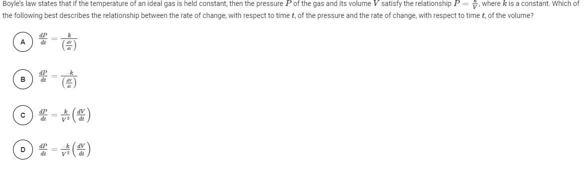 Solved Boyle S Law States That If The Temperature Of An I Chegg Com