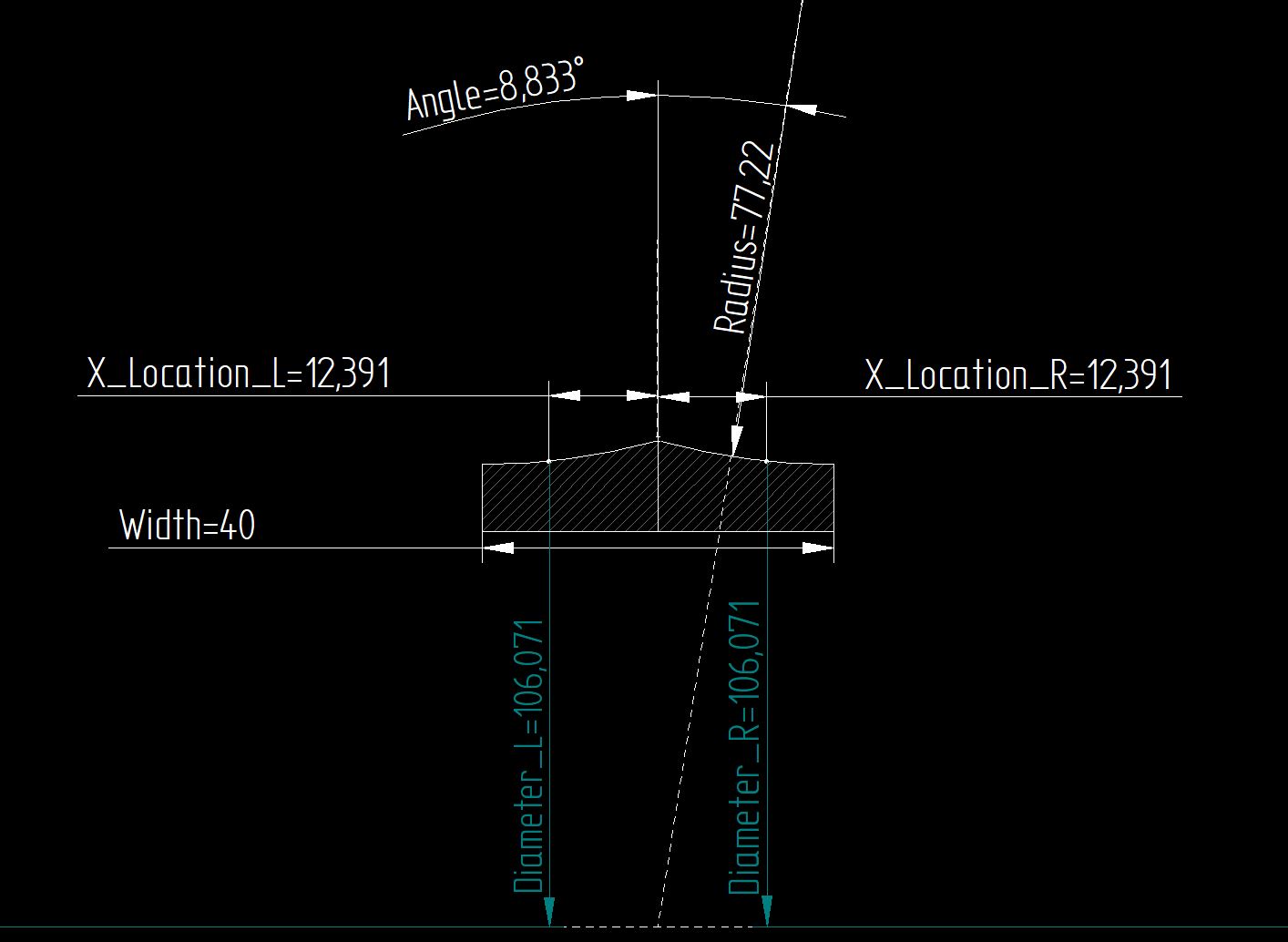 Please see the diameter values at an overall width of | Chegg.com
