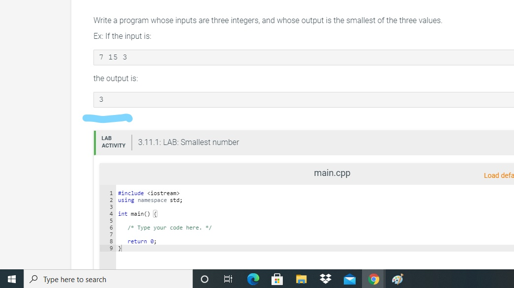 Solved Write A Program Whose Inputs Are Three Integers A Chegg Com