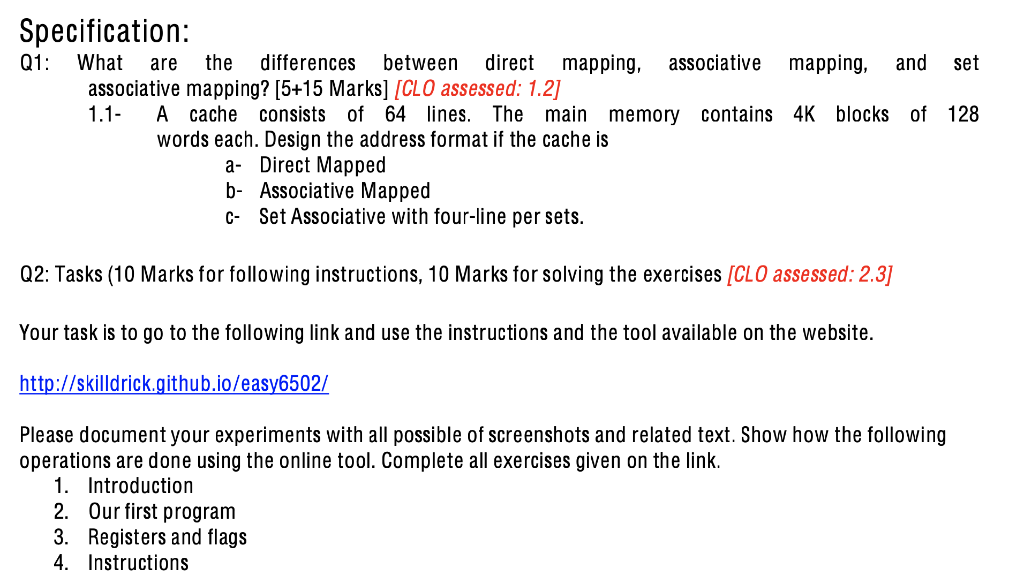 Solved Specification: Q1: What Are The Differences Between | Chegg.com