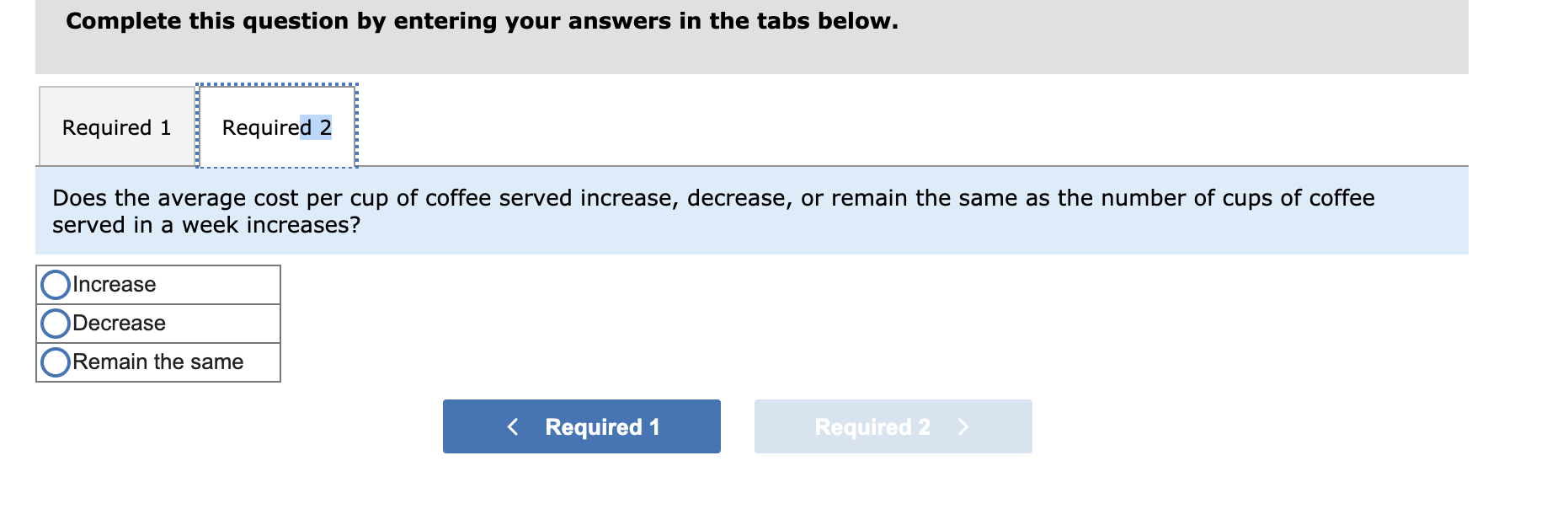 Solved Exercise 14 Fixed and Variable Cost Behavior (LO14]