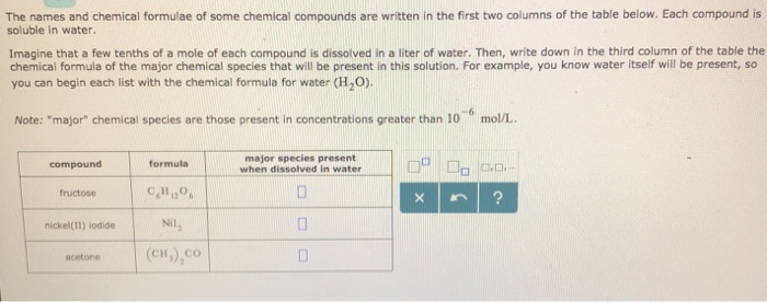 solved-the-names-and-chemical-formulae-of-some-chemical-chegg