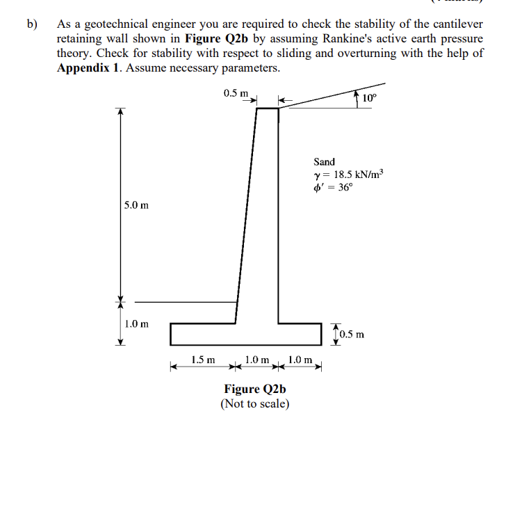 Solved b) As a geotechnical engineer you are required to | Chegg.com