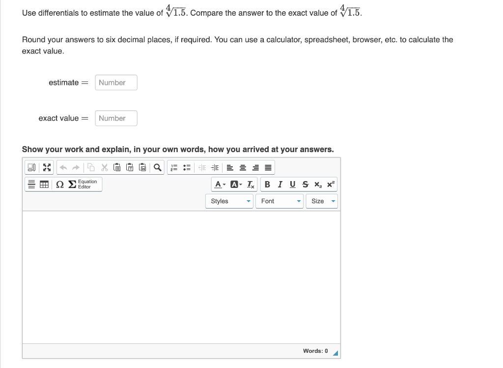 Solved Compute The Values Of Dy And Δy For The Function