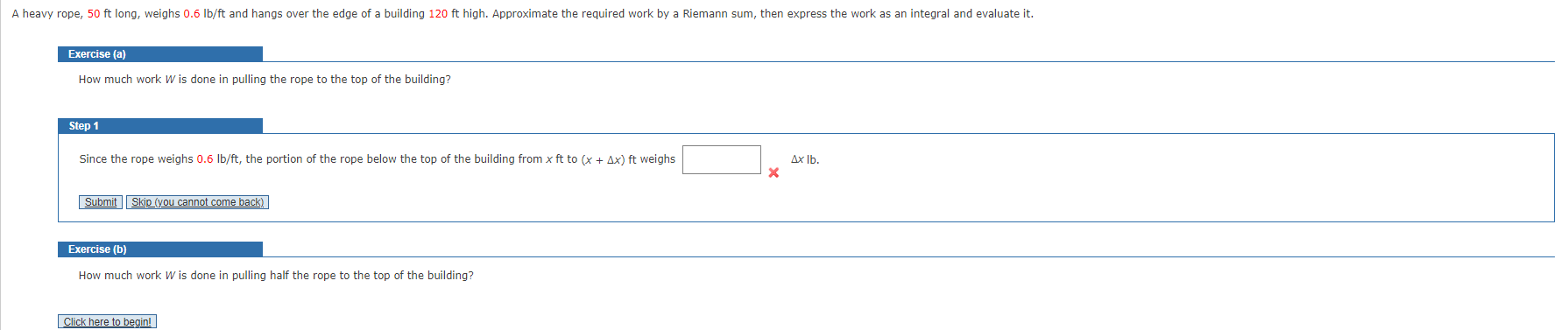 Solved How much work W is done in pulling the rope to the | Chegg.com