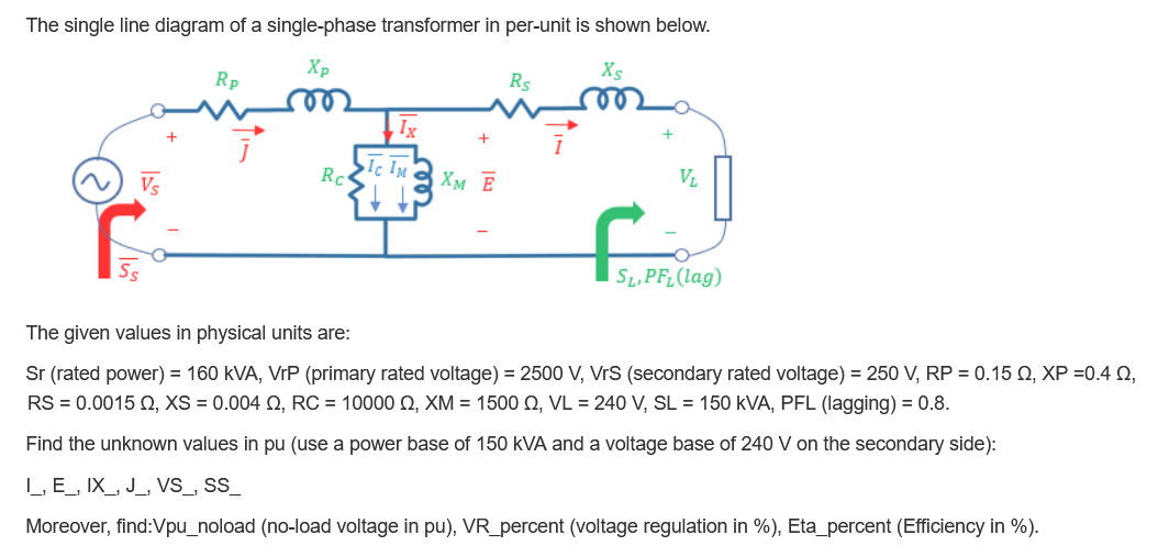 Single Phase Transformer One Line Diagram How To Calculate A