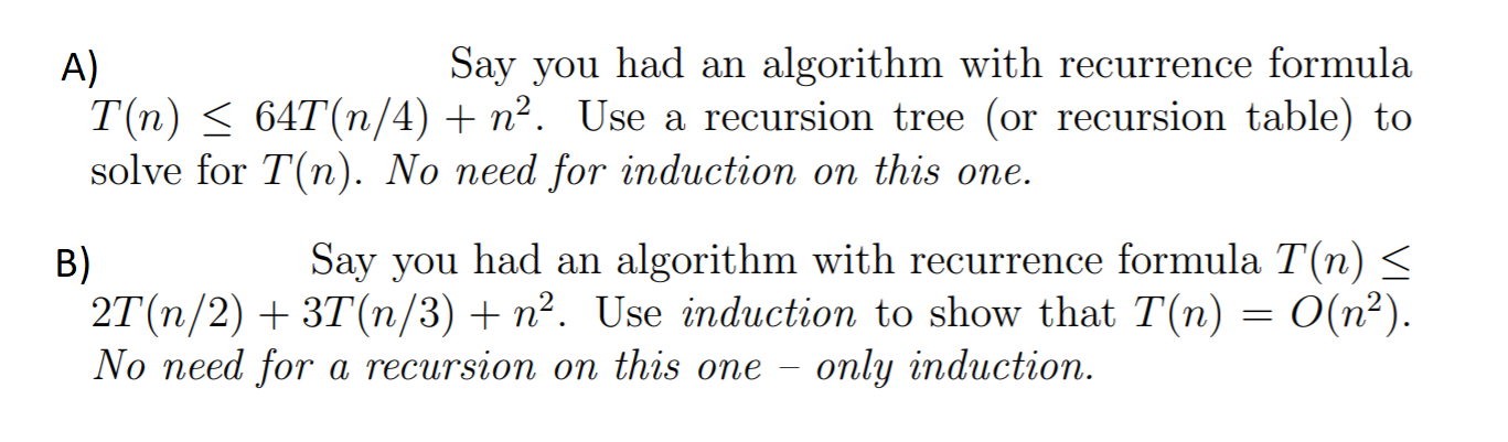 Solved Answer the first question with tree method. For 2, | Chegg.com
