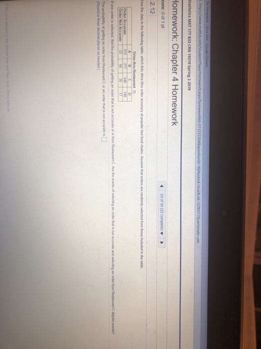 Solved omework: Chapter 4 Homework core: 0 of 1 pt 2.12 24 | Chegg.com